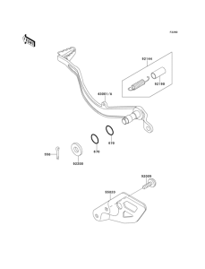  Педаль тормоза