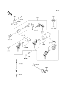 VN800 Замок зажигания