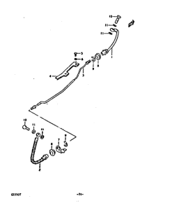 GS550 Задние тормозные трубки