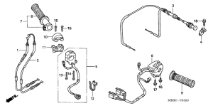 VTR1000F Switch / cable
