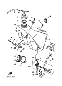 YZ125 YZ125G Tank fuel