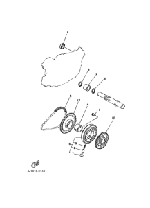 SR250 Ножной стартер