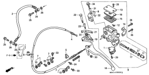FES150 Rr. brake master cylinder