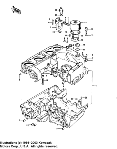 KZ900 Crankcase / breather cover