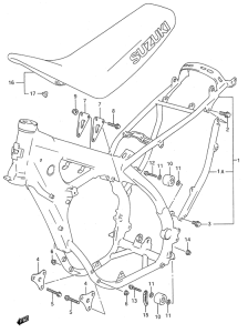 RM250 Frame - seat