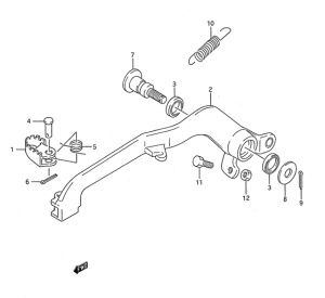 RM250 Передний суппорт