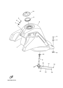 XT125X Топливный бак