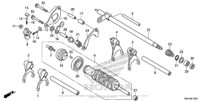 VFR1200X (DCT) Gearshift Drum (2)