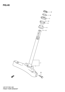 UG110 Кронштейн передней вилки
