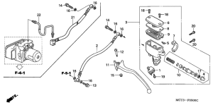 FJS600 Задний тормозной цилиндр
