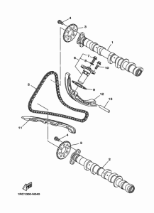 MT09 Camshaft & chain