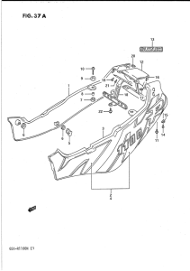 GSX-R1100 Обтекатель задний