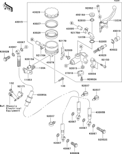 ZX600 Главный тормозной цилиндр