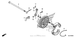 CRF50F Задний тормоз