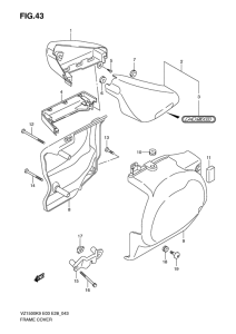 VZ1500 Обтекатель задний