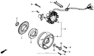 NX125 Alternator 88