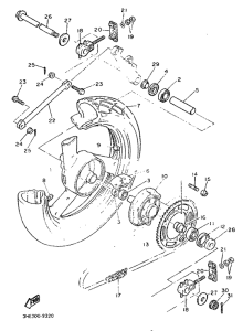 FZR600 Переднее колесо