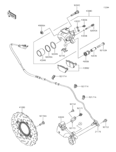 ER650 リヤブレーキ
