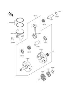  Коленвал и поршни