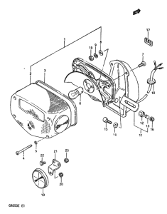 GR650 Задний комбинированный сигнал