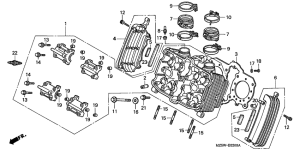 VF750C Головка цилиндров