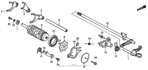 TR200 Вилка переключения передач
