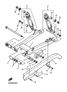 XV250 Rear arm & suspension