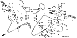 SFX50SMM Handle lever / switch / cable