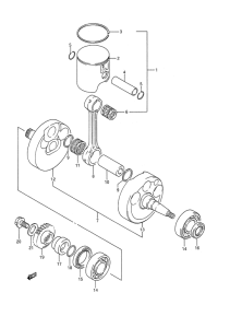 RM250 Вал коленчатый