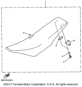 YZ400FL Сиденье