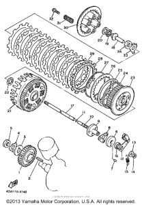 XV700L Сцепление