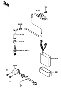 KL650 Система зажигания