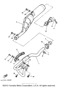 TT350S Выхлопная система