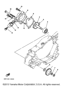 WR250Z Водяной насос