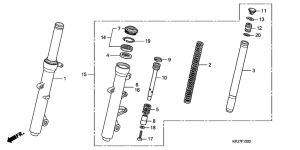 FES150 Вилка передней оси