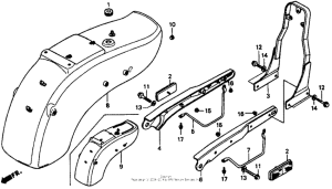 VT1100C Задний бампер