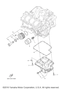 XSR900 Масляный фильтр
