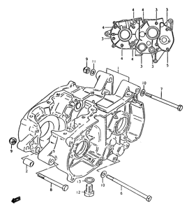 ZR50 Картер двигателя
