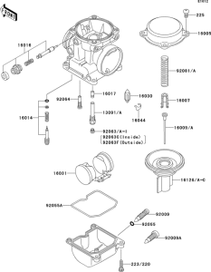 ZR550 Carburetor parts(1 / 2)