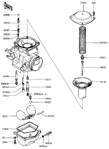 KZ440 Детали карбюратора