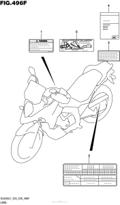 DL650X (ABS) Label (Dl650Xal7 E33)