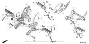 CB1000R Подножки