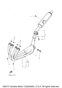 FZR600RE Выхлопная система