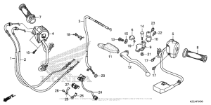 CRF250L (ABS) Handle Lever + Switch + Cable