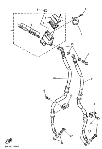 FZR1000 Главный тормозной цилиндр
