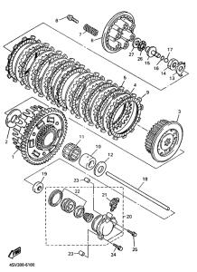 YZF1000R Сцепление