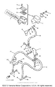 XJ750MK Главный тормозной цилиндр