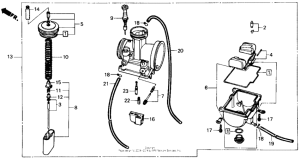 CR500R Carburetor 85-89