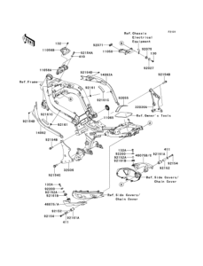 ER650 Рама ,крепежные детали