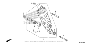 CB1000R Задние амортизаторы